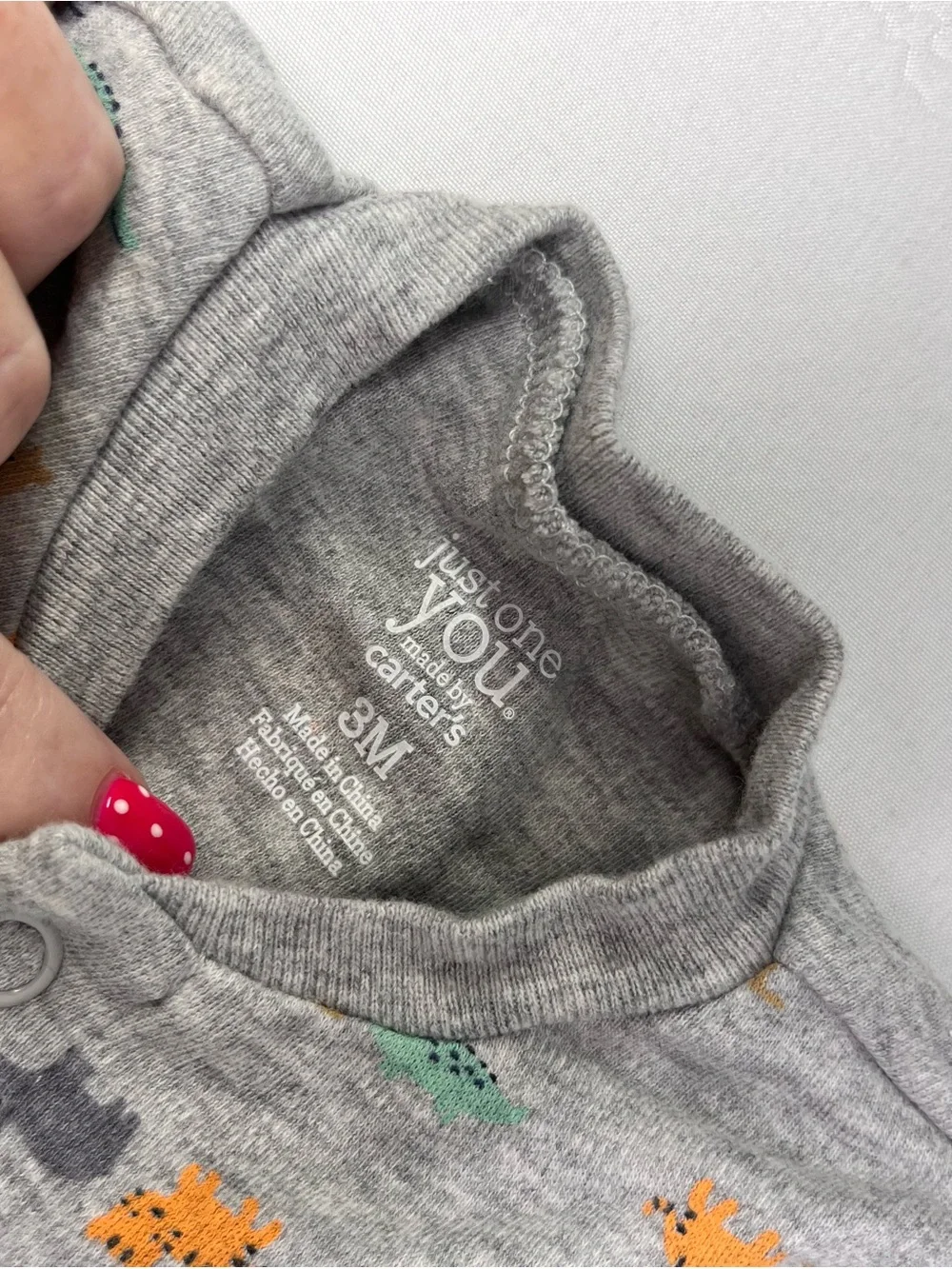 Justice Pink Baby Bodysuit Set with Heart, Gems & Dino‎ Prints